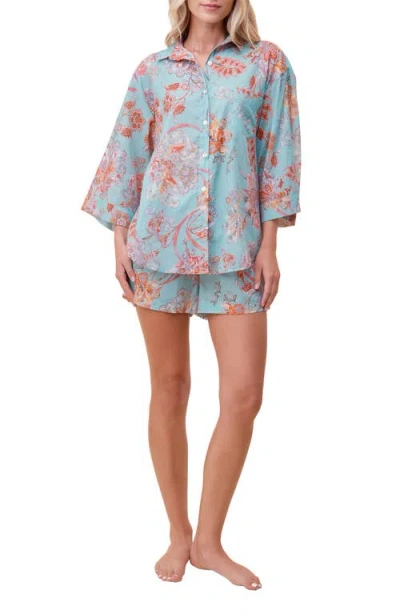 PAPINELLE PAPINELLE COCO COTTON & SILK SHORT PAJAMAS