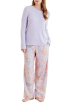 Papinelle Coco Cosy Pant And Feather Soft Top In Misty Lilac