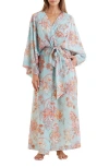 Papinelle Coco Kimono Maxi Robe In Eggshell