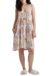 PAPINELLE PAPINELLE COCO FLORAL STRAPPY SATEEN NIGHTGOWN