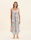 Papinelle Coco Lace Front Maxi Nightie In Eggshell