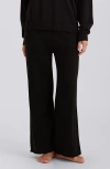 Papinelle Cotton Cashmere Straight Leg Pant In Black