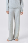 Papinelle Cotton & Cashmere Straight Leg Pajama Pants In Blue