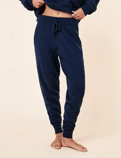 Papinelle Cotton Cashmere Jogger In Blue