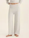 Papinelle Cotton Cashmere Straight Leg Pant In Ecru