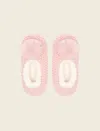 Papinelle Cozy Cable Slipper Socks In  Pink