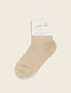 Papinelle Crew Ribbed Socks In Mocha