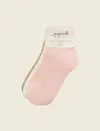 Papinelle Crew Sock - 3 Pack Multi In Multi
