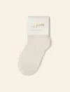 Papinelle Crew Sock - 3 Pack Multi In White