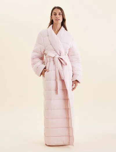 Papinelle Cuddle Puffa Maxi Robe In  Pink