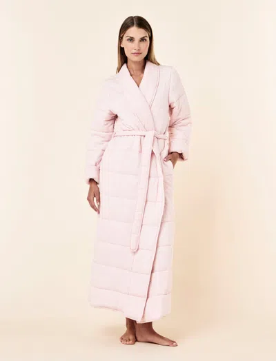 Papinelle Cuddle Puffa Maxi Robe In Pink