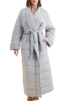 Papinelle Cuddle Puffa Maxi Robe In Grey