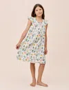 Papinelle Delphine Girls Flutter Nightie In White