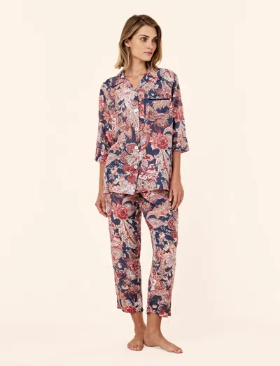 Papinelle Ella Crop Pj In Blue