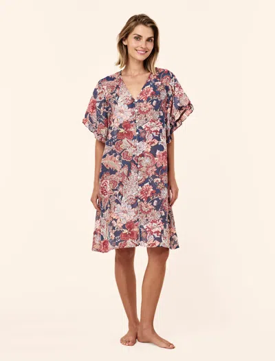 Papinelle Ella Frill Nightgown In Blue