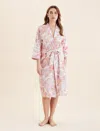 Papinelle Ella Midi Robe In Strawberry Ice