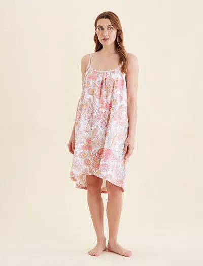 Papinelle Ella Strappy Nightie In Strawberry Ice