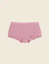 Papinelle Emily Boy Short Sleep Briefs In Cashmere Rose