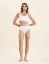Papinelle Emily Mid-rise Hipster Brief In White