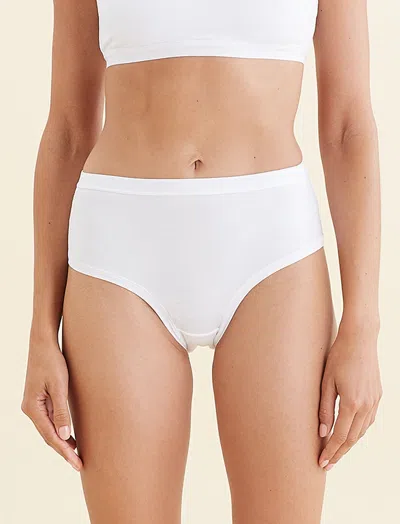Papinelle Emily Mid-rise Hipster Brief In White