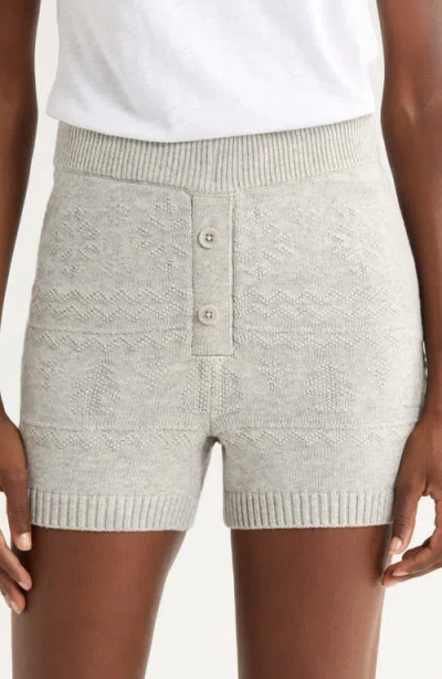 Papinelle Fair Isle Sleepshorts In Gray