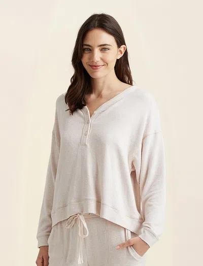 Papinelle Feather Soft Boxy Top In Almond