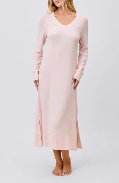 Papinelle Feather Soft Long Sleeve Nightgown In Pink