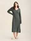 Papinelle Feather Soft Nightgown In Deep Moss