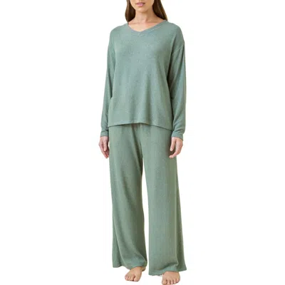 Papinelle Feather Soft Pajamas In Deep Moss