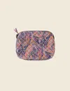 Papinelle Felix & Isabelle Paisley Medium Cosmetic Bag In Navy