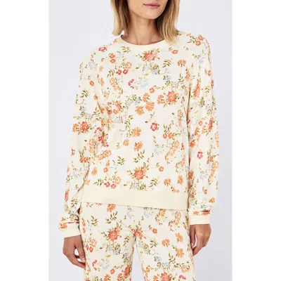 Papinelle Floral Cotton Sleep Top In Neutral