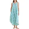 Papinelle Florence Panel Front Cotton Voile Nightgown In Blue