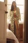 Papinelle Florence Silk Maxi Robe In Multi