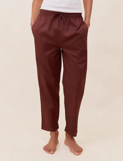 Papinelle Gemma Full Length Pant In Burgundy