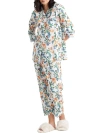 Papinelle Harper Cotton Sateen Pajama Set In White