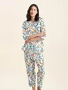 Papinelle Harper Cotton Sateen Pajama Set In White