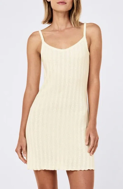 Papinelle Imogen Cotton Pointelle Nightgown In White