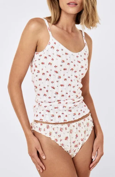 Papinelle Imogen Pointelle Camisole In White