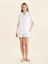 Papinelle Ivy Organic Cotton Frill Boxer Pj Set