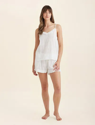 Papinelle Ivy Organic Cotton Frill Cami Boxer Pj Set