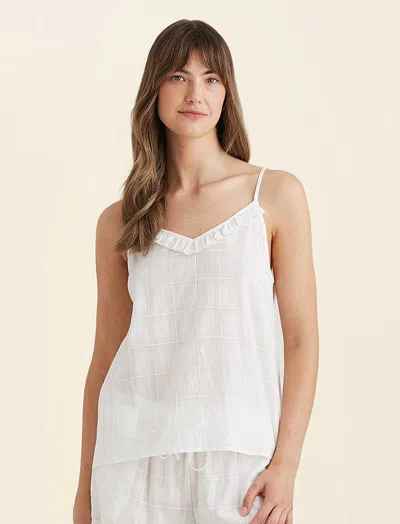 Papinelle Ivy Organic Cotton Frill Cami In White