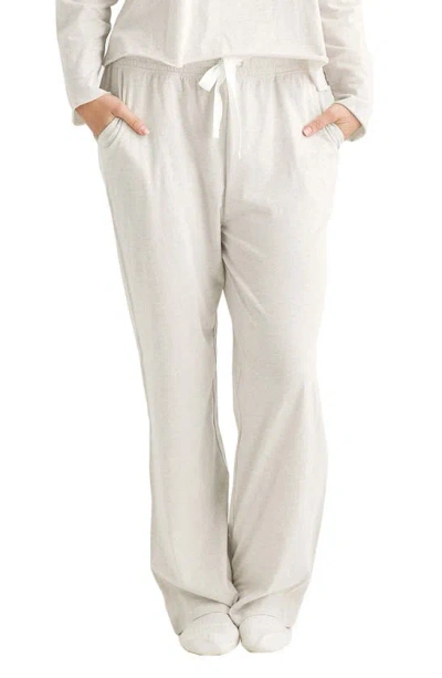 Papinelle Jada Cotton Pajama Pants In Ecru