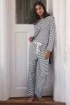 Papinelle Jada Knit Pajama Set In White