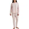 Papinelle Jada Organic Cotton Long Sleeve Knit Tee In  Pink