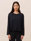 Papinelle Jada Organic Cotton Boxy Long Sleeve Tee