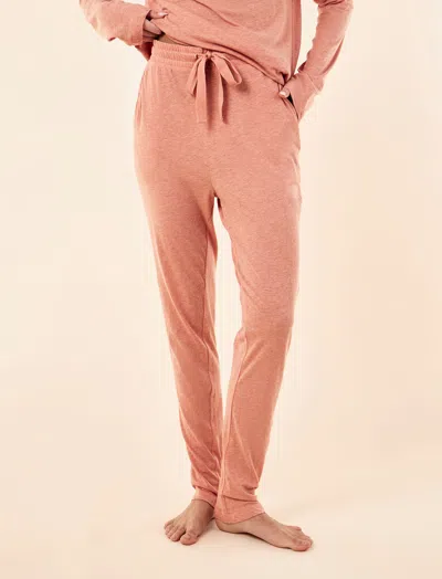 Papinelle Jada Organic Cotton Knit Jogger In Orange