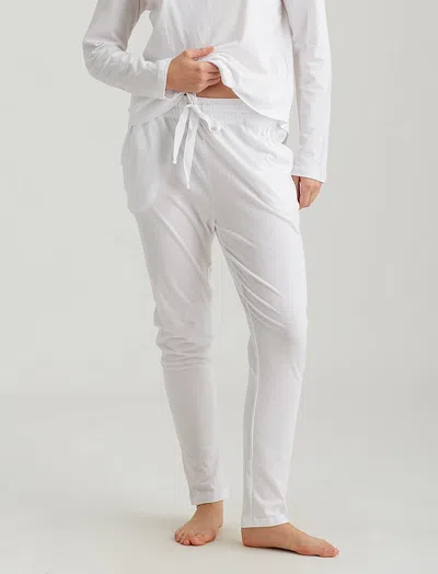 Papinelle Jada Organic Cotton Knit Jogger In White