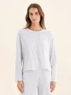 Papinelle Jada Organic Cotton Knit Long Sleeve Boxy Tee