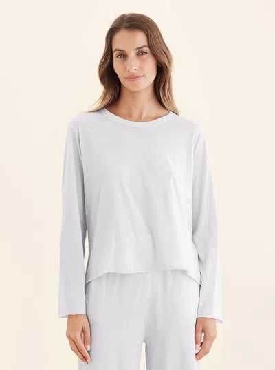Papinelle Jada Organic Cotton Knit Long Sleeve Boxy Tee