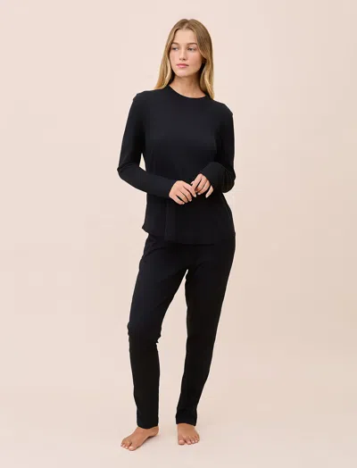 Papinelle Jada Organic Cotton Knit Long Sleeve Tee
